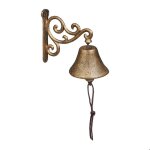 Relaxdays cloche en fonte design antique sonnette vintage pour jardin corde pour l?extérieur accessoire ... Relaxdays cloche en fonte design antique sonnette vintage pour jardin corde pour l?extérieur accessoire ...