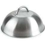 Cloches pour plancha - inox - 23. 2 cm - anse inox - hauteur 7. 5 cm - id�al pour tenir au chaud