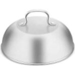 Cloche pour plancha inox 32cm argent