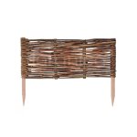 Cl�ture de jardin - floranica - bordure en osier - hauteur 40 cm - design rustique - montage facile