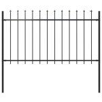 Cl�ture de jardin - mothinessto - woerden - noir - acier - 181x100 cm