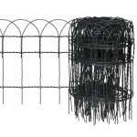 Cl�ture de jardin - mothinessto - fil de fer thermolaqu� - vert - 10 x 04 m - durable