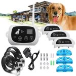 Cloture rechargeable anti - fugue pour 3 chiens electrique sans fil a6