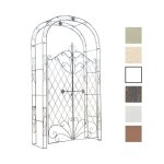 Clp arche � rosiers avec porte melissa arcade en fer hauteur 220 cm bronze