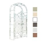 Clp arche � rosiers avec porte melissa arcade en fer hauteur 220 cm vert antique
