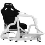 Cockpit de simulation - oplite - gtr s8 infinity force - acier carbone - blanc - simracing haute performance ...