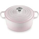 Cocotte - le creuset - 24 shell pink - fonte - 42 litres - compatible tous feux