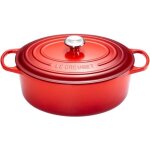 Cocotte en fonte ovale cerise - le creuset 33cm