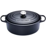 Cocotte en fonte ovale noire - le creuset 33cm