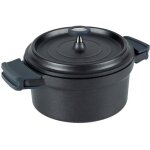 Cocotte fundicion ronde en fonte - d: 20 cm - noir