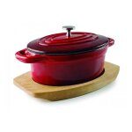 Cocotte ovale avec couvercle lacor magma 13x10 cm Cocotte ovale avec couvercle lacor magma 13x10 cm