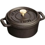Cocotte ronde (mini) noir mat staub
