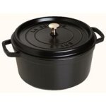 Cocotte - staub - cocotte � picots - 22 cm - 2. 60 litres - noir