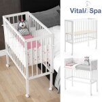 Vitalispa lit bb sophie blanc 40 x 90 cm 2 rails latraux
