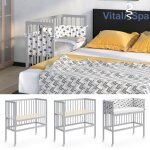 Vitalispa lit dappoint sophie gris 40 x 90 cm 1 rail latéral Vitalispa lit dappoint sophie gris 40 x 90 cm 1 rail latéral