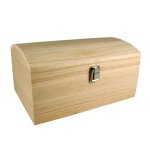 Coffre en bois couvercle bomb b 30 x 20 x 15 cm