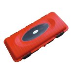 Coffre extincteur rouge - 6kg avec sangle et hublot - r�sistant aux chocs