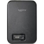 Coffre - fort - sygonix - sy - 4849288 - portable - serrure � code - m�tal gris