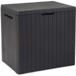 Coffre de jardin bote de rangement 113 l keter city storage box graphite