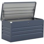 Coffre de jardin m�tal store - 680 l - 165 x 69 x 60 cm - gris