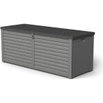 Coffre de jardin en r�sine gardiun lift 390 l avec amortisseurs - gris
