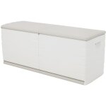 Coffre de rangement 450l intérieur - extérieur coloris beige - longueur 153 x profondeur 61 x hauteur ... Coffre de rangement 450l intérieur - extérieur coloris beige - longueur 153 x profondeur 61 x hauteur ...