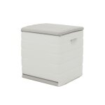 Coffre de rangement 90l intérieur - extérieur coloris beige - longueur 60 x profondeur 61 x hauteur 53 ... Coffre de rangement 90l intérieur - extérieur coloris beige - longueur 60 x profondeur 61 x hauteur 53 ...