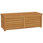 Outsunny - coffre de rangement - bois de sapin - 130x50x45cm - marron