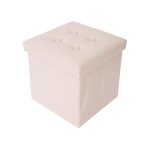 Coffre de rangement - mobili rebecca - pouf boite de rangement carre synthetique beige - design 30x30x30 ... Coffre de rangement - mobili rebecca - pouf boite de rangement carre synthetique beige - design 30x30x30 ...