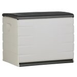 Coffre de rangement plastiken 260l - int�rieur / ext�rieur fonctionnel et esth�tique - cadenassable avec ...