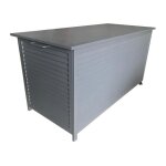 Coffre de rangement storia - proloisirs - gris - 135 x 61 x 66 cm - 800 l - extrieur