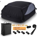 Coffre de toit pliable - tooluck - 450 l - sac de toit imperm�able sac de toit voiture sans barre 900d ...