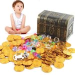 Coffre au trésor de pirate en plastique pour enfants - marsee - avec pièces dor bijoux et pierres précieuses ... Coffre au trésor de pirate en plastique pour enfants - marsee - avec pièces dor bijoux et pierres précieuses ...