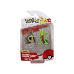 Coffret 2 figurines pokemon arcko et skel�nox - figurine de combat vert et gris - set jouet garcon et ...