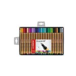 Stylo - feutre - stabilo - point 88 - coffret de 25 - pointe fine 04 mm - 30 couleurs assorties