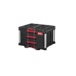 Coffret 3 tiroirs - milwaukee - packout - 363x564x414mm - charge max 22 kg - verrouillable