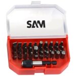 Coffret de 30 embouts de vissage 1 / 4 + 1 porte - embout sam outillage - e900 - j30b