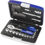 Coffret de 35 pièces douilles 1 / 4 et embouts expert e194672 Coffret de 35 pièces douilles 1 / 4 et embouts expert e194672