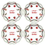 Coffret de 4 assiettes à dessert bells 21 cm - table passion Coffret de 4 assiettes à dessert bells 21 cm - table passion