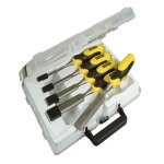 Coffret de 5 ciseaux  bois manche bi - matire - stanley - 2 - 16 - 888