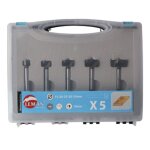 Coffret de 5 m�ches � fa�onner � fond plat prs. 00100. 7 q10mm - leman - 100. 700. 05