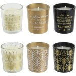Coffret 6 bougies parfumes home art 5cm vanille - paris prix noir