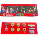 Coffret 6 figurines super mario - mariobros - s�ries 2 - multicouleur - rouge - mixte - enfant