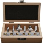 Coffret de 6 fraises - makita - d - 53540 - queue 8mm - adaptes aux dfonceuses - dcoupe prcise