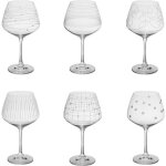 Coffret de 6 verres à pied dégustation graphik 58 cl - table passion Coffret de 6 verres à pied dégustation graphik 58 cl - table passion