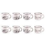 Coffret 8 tasses 11 cl friends - table passion
