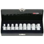 Coffret de 9 douilles torx� l. 38 mm - 1 / 2 - e10 � e24 ks tools 922. 1369