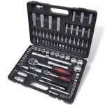 Coffret 94 pièces douilles et cliquets 1 - 2 et 1 - 4 à couplage rapide Coffret 94 pièces douilles et cliquets 1 - 2 et 1 - 4 à couplage rapide