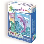 Coffret aquarellum mini dauphin sentosphere - jouet cr�atif mixte pour enfants de 3 ans et plus