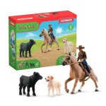 Coffret aventures d�quitation western schleich 42578 farm world animaux de la ferme d�s 5 ans